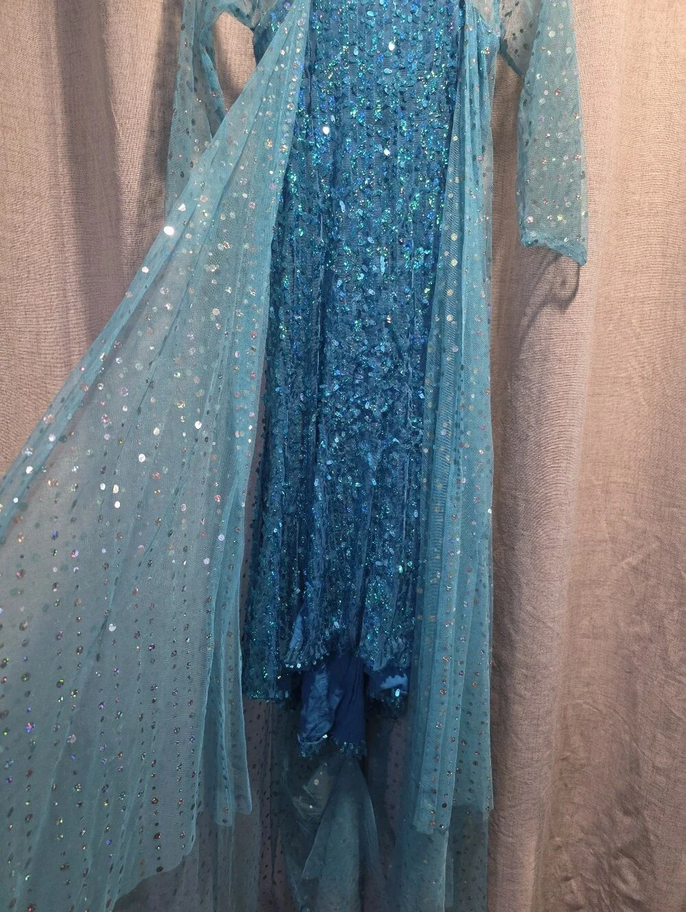 Frozen inspired Girls' Sequin Dress and Cape